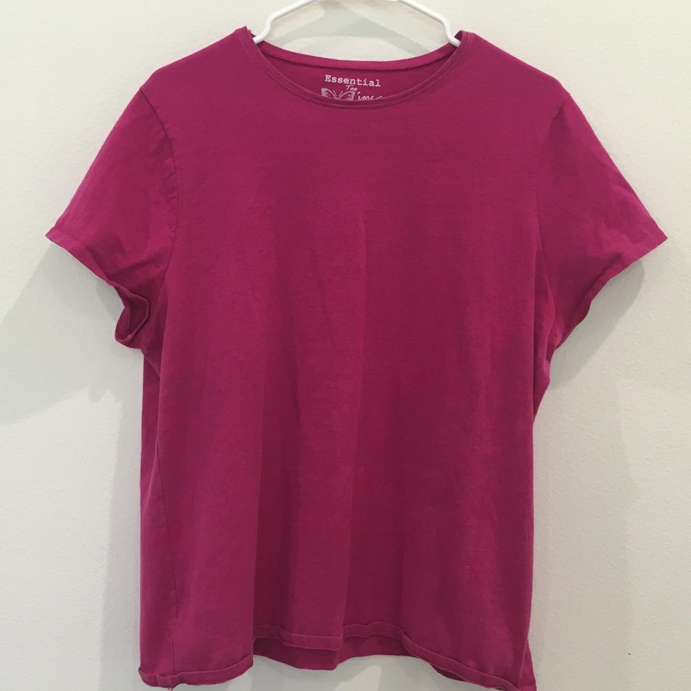 Just My Size Essential Pink T-shirt, Plus Size 1X
